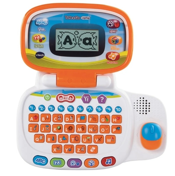 VTech Tote & Go Laptop With Mouse In Orange - Picture 3 of 11